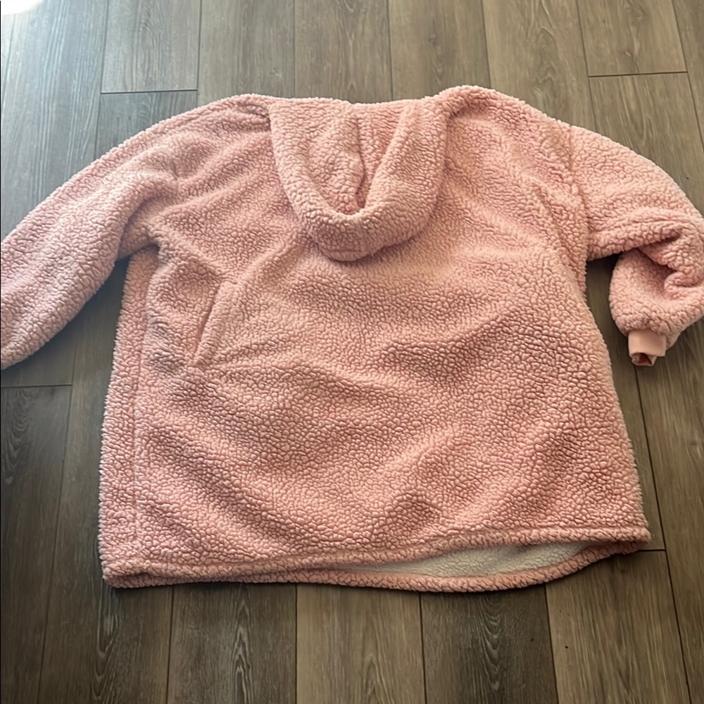 Cozy Pink Sherpa Hoodie Sweater